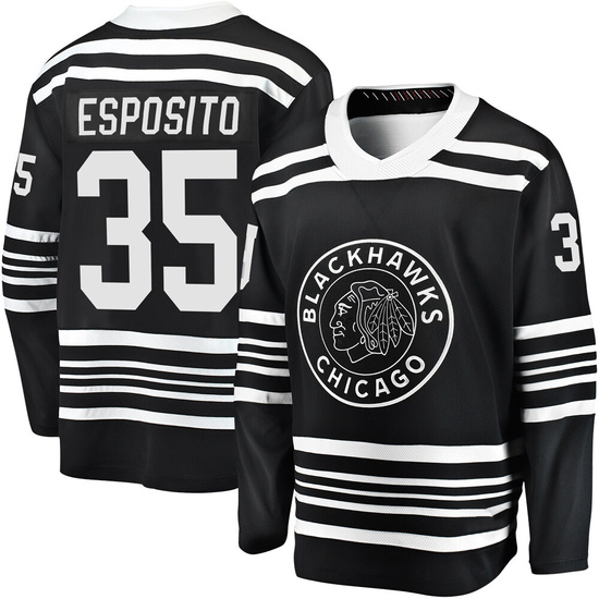 Fanatics Branded Tony Esposito Chicago Blackhawks Premier Breakaway Alternate 2019/20 Jersey - Black