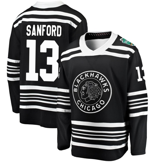 Fanatics Branded Zach Sanford Chicago Blackhawks 2019 Winter Classic Breakaway Jersey - Black