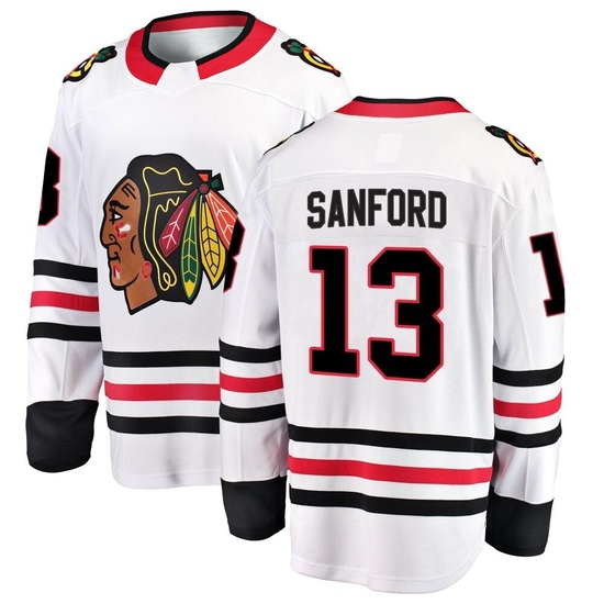Fanatics Branded Zach Sanford Chicago Blackhawks Breakaway Away Jersey - White