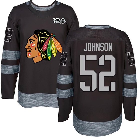 Reese Johnson Chicago Blackhawks Youth Authentic 1917-2017 100th Anniversary Jersey - Black